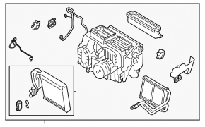 Печка в сборе Nissan Altima 19-24 auto