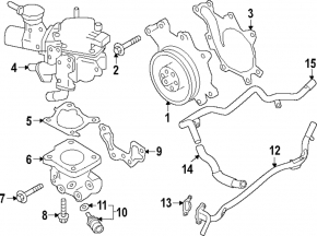 Помпа водяная Infiniti Q50 16-20 3.0T