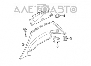 Обшивка арки правая Nissan Murano z50 03-07 черн
