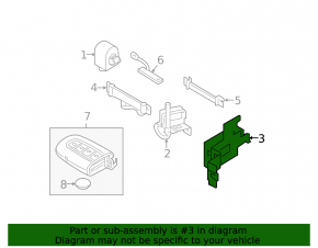 Theft Locking Keyless Entry Smart Key Control Module Hyundai Sonata 11-15 hybrid