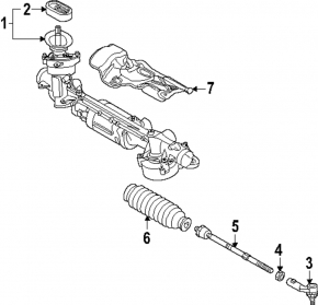 Рейка рульова ЕУР Audi S3 22-26