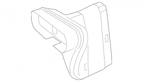 Повітропровід передній Mercedes W166 ML/GLE 12-18 3.5