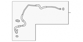 Трубка кондиционера компрессор-печка Mazda CX-30 20-23 2.5