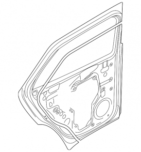 Дверь голая задняя левая Volkswagen ID.4 21-22