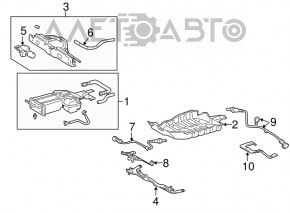 Защита абсорбера Lexus RX400h 06-09