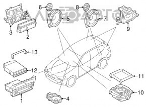 Головное устройство BMW X3 F25 11-17