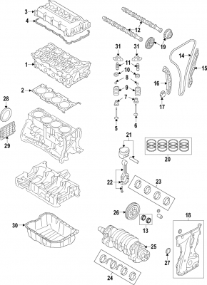 Колінвал Hyundai Tucson 16-21