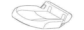Задний ряд сидений 2 ряд Toyota Prius 50 Prime 17-19 ткань черная