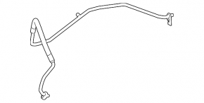 Трубка кондиционера компрессор-печка первая Toyota Camry v55 15-17 2.5 usa