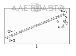 Накладка под порог правая Mazda 6 14-21