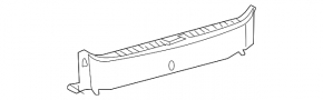 Накладка проема багажника Lexus GS300 GS350 GS430 GS450h 06-11 черная, царапины
