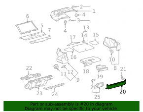 Накладка проема багажника Lexus GS300 GS350 GS430 GS450h 06-11