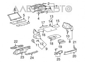 Накладка проема багажника Lexus GS300 GS350 GS430 GS450h 06-11