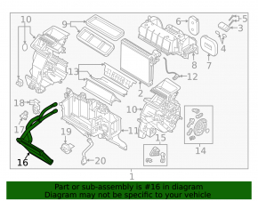 Радиатор кондиционера печки Mazda CX-3 16-21