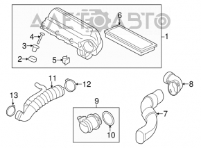 Повітропровід на турбіну Mini Cooper Countryman R60 11-15 1.6T