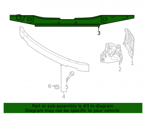 Абсорбер переднего бампера Volvo XC60 18-21