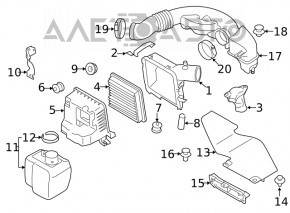 Корпус воздушного фильтра в сборе Subaru Forester 19-24 SK