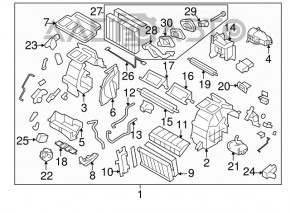 Испаритель Subaru Forester 14-18 SJ manual