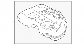 Топливный бак Nissan Murano z50 03-08