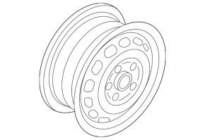 Запасное колесо полноразмерное VW CC 08-15 R16 215/55 железка