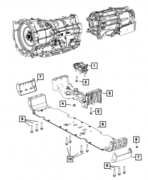 Траверса АКПП Jeep Grand Cherokee WL 22-26 PHEV AWD