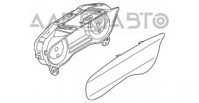 Щиток приборов Ford Fusion mk5 13-16 1 дисплей, малый, 111к, царапины