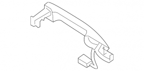 Ручка двери внешняя передняя левая Mazda CX-5 17-25