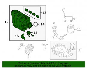 Коллектор впускной Hyundai Tucson 19-21 2.0