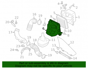Корпус воздушного фильтра в сборе Subaru Forester 14-18 SJ 2.0