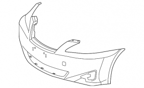 Бампер передний голый Lexus IS250 IS350 06-08 дорест
