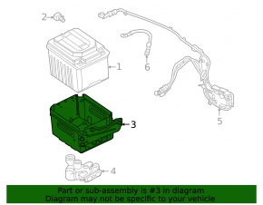 Кронштейн аккумулятора Li-ion BMW X7 G07 19-26 подкапотный, тип 2