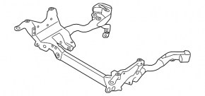 Подрамник передний Audi A4 B8 13-16 рест