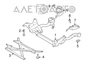 Подрамник передний Audi A4 B8 13-16 рест