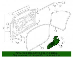 Панель двери внутренняя передняя правая Audi A6 C8 19-25 большая
