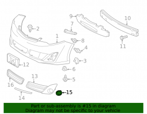 Обрамление птф правое Toyota Camry v50 12-14 usa SE