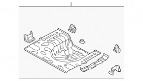 Корыто багажника Kia Forte 4d 14-18