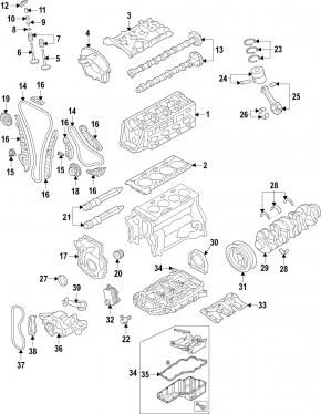 Поршень VW Jetta 19-26 2.0T h:50,2 d:82