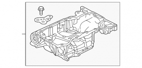 Полуподдон Nissan Altima 13-15 2.5