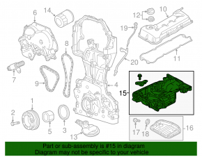 Полуподдон Nissan Altima 13-15 2.5