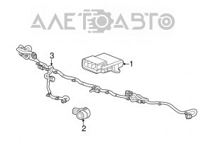 Driver Park Assist Control Module Cadillac ATS 13-