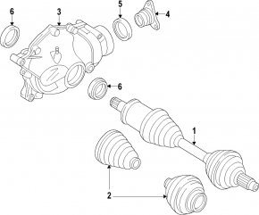 Кронштейн переднего редуктора BMW X5 F15 14-18 3.0D
