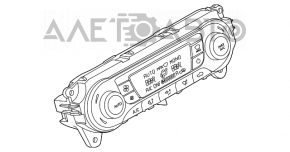 Управление климат-контролем Ford Focus mk3 11-14 дорест, ручное