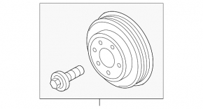 Шкив коленвала Ford Edge 15-24 2.0T
