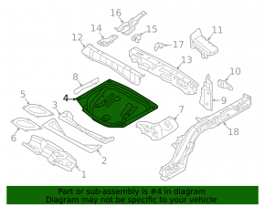 Корыто багажника Volvo XC90 20-26 T5, T6, B5, B6