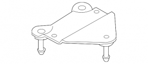 Кронштейн ABS Audi A6 C7 16-18 рест, верхний