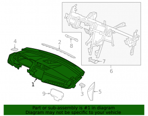 Торпедо передняя панель с AIRBAG Honda CRV 20-22 черная