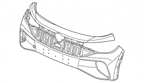 Бампер передній голий Volkswagen ID.4 21-22