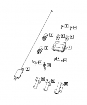 Ключ Jeep Grand Cherokee WK2 14-22 smart 5 кнопок, царапины, потерт