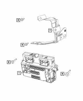 Body Control Module Jeep Cherokee KL 14-19