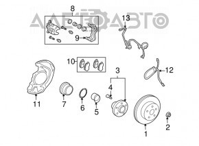 Датчик ABS передний правый Lexus RX350 RX450h 16-22